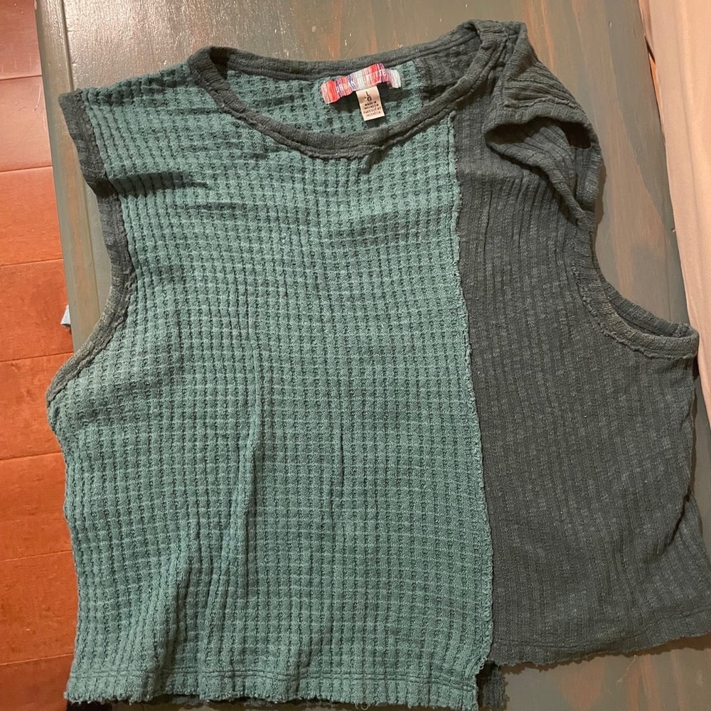 UO Spliced Knit Tank Top